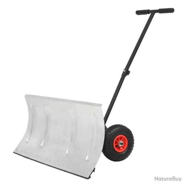 Chasse-neige manuel avec roues 100 x 44 cm