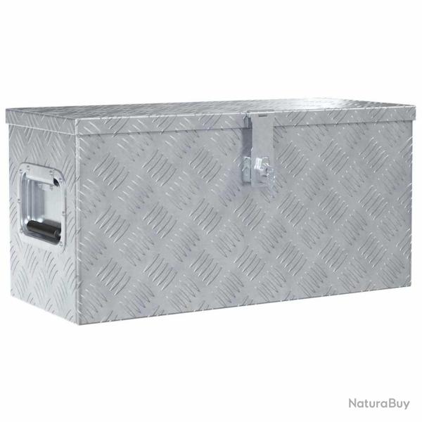 Bo�te en aluminium 61,5 x 26,5 x 30 cm Argent�