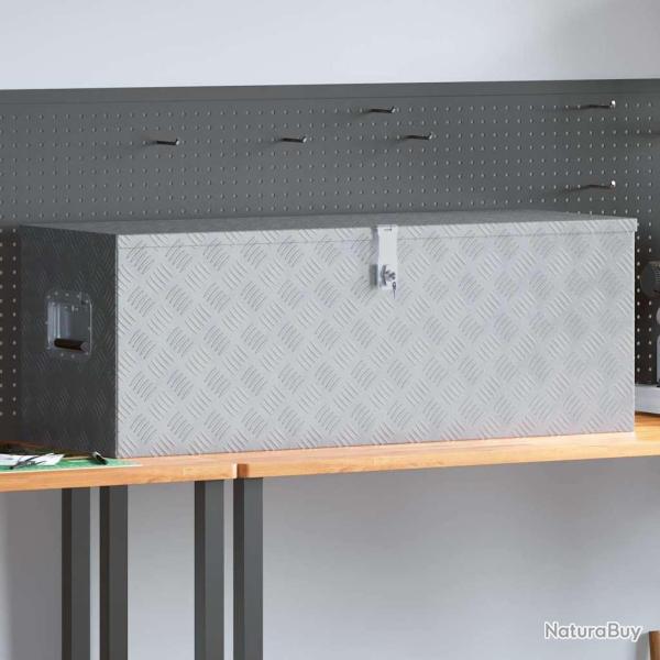 Bo�te en aluminium 110,5 x 38,5 x 40 cm Argent�