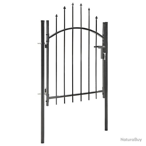 Portail de  Woerden acier 1x1 m noir