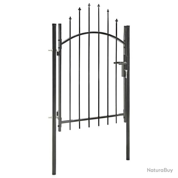Portail de  Woerden acier 1x1,25 m noir