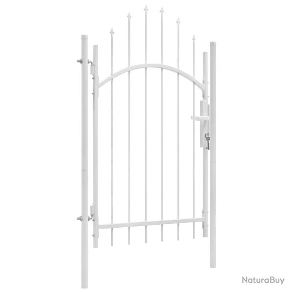 Portail de  Woerden en acier 1x2,45 m blanc