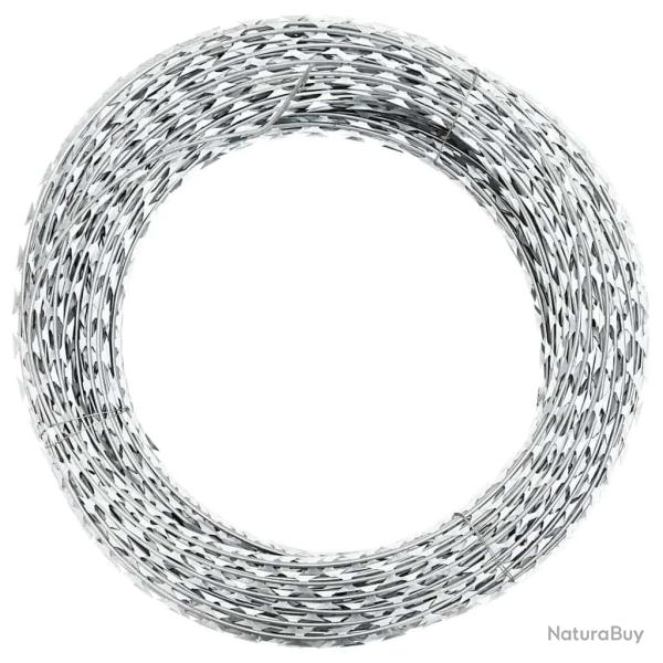 Fil barbel� concertina attach� Acier galvanis� 300 m