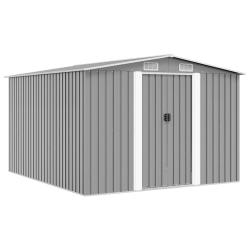 Abri de  257x298x178 cm M&eacute;tal Gris