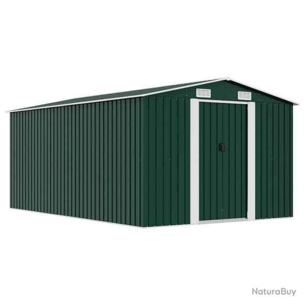 Abri de  257x392x181 cm M�tal Vert