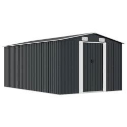 Abri de  257x392x181 cm M&eacute;tal Anthracite