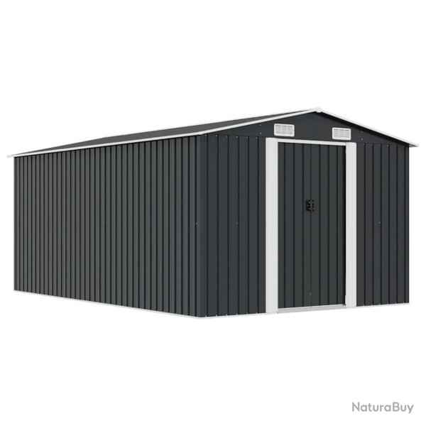 Abri de  257x392x181 cm M�tal Anthracite