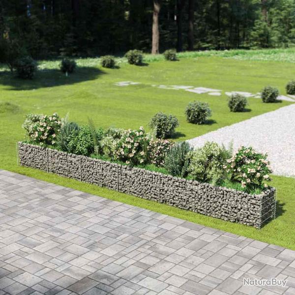 Lit sur�lev� � gabion Acier galvanis� 540x50x50 cm