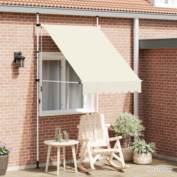 Auvent manuel r�tractable 150 cm Cr�me