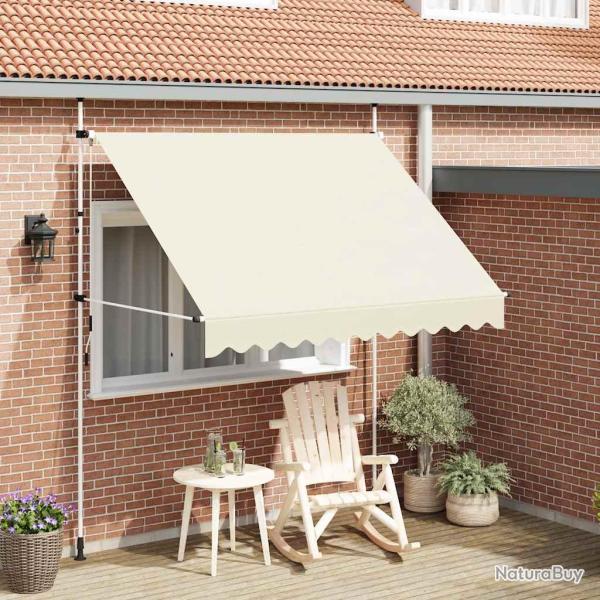 Auvent manuel r�tractable 250 cm Cr�me