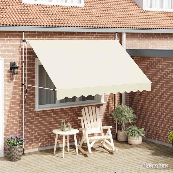 Auvent manuel r�tractable 300 cm Cr�me