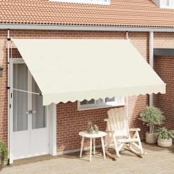 Auvent manuel r&eacute;tractable 350 cm Cr&egrave;me