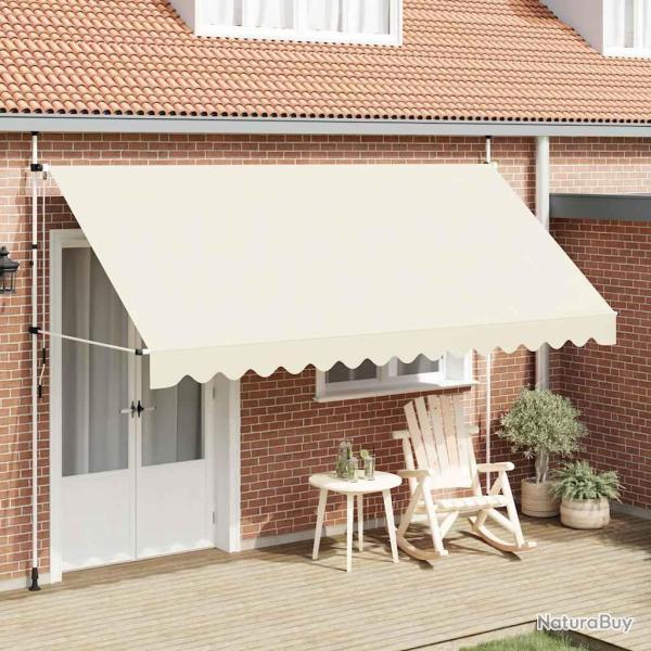 Auvent manuel r�tractable 400 cm Cr�me