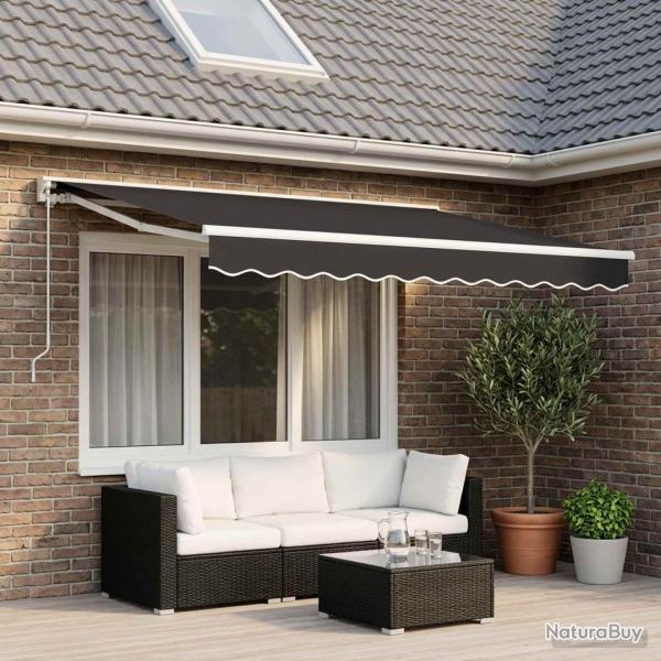 Tissu de remplacement pour auvent en polyester gris, pour la terrasse, 300 � 250 cm