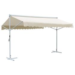 Auvent sur pied 4x3 m Cr&egrave;me
