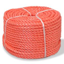 Corde torsad&eacute;e Polypropyl&egrave;ne 14 mm 100 m Orange