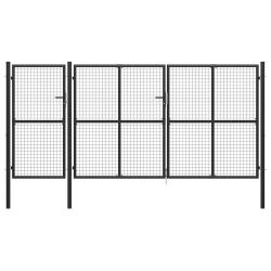 Portail de  Acier 400 x 150 cm Anthracite