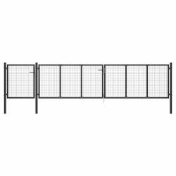 Portail de  Acier 500 x 75 cm Anthracite