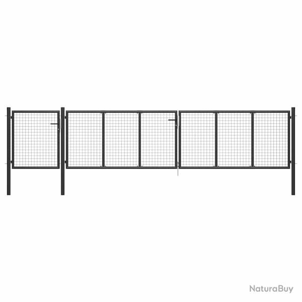 Portail de  Acier 500 x 100 cm Anthracite