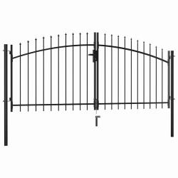 Portail double Woerden avec pointe en forme de lance 299,5 x 149,5 cm