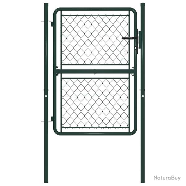 Portail de  en acier vert 100 x 150 cm