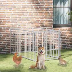 Chenil d'ext&eacute;rieur pour chiens 100 x 200 x 100 cm