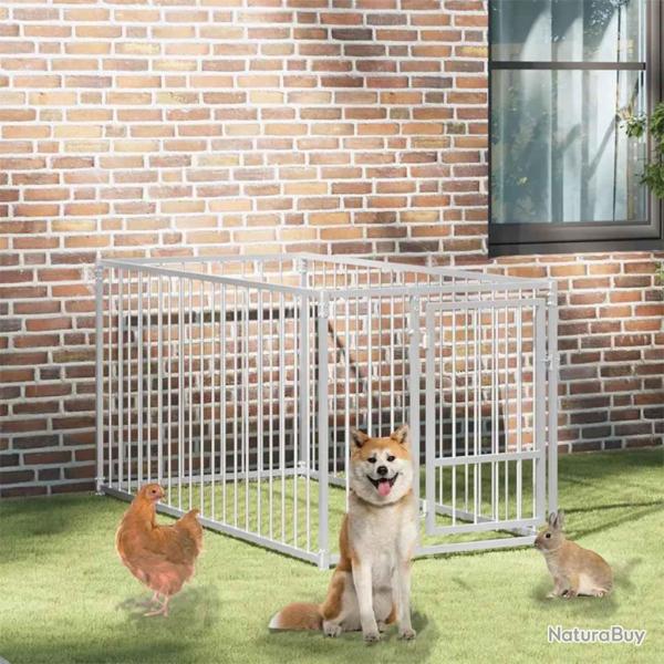 Chenil d'ext�rieur pour chiens 100 x 200 x 100 cm