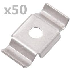 Clips de cl&ocirc;ture en papillon 50 pcs Acier inoxydable