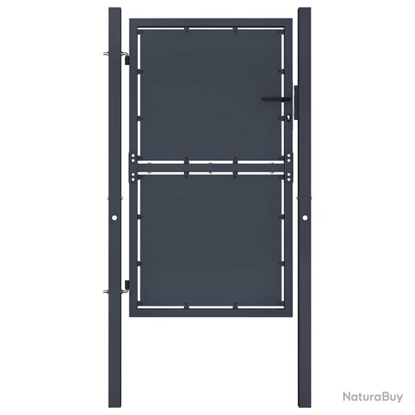 Portail de  en acier 100 x 175 cm anthracite