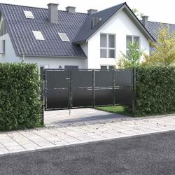 Portail de  en acier 350 x 125 cm anthracite