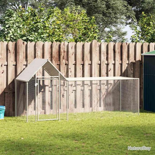 Poulailler 3 x 1 x 1,5 m Acier galvanis�