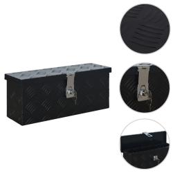 Bo&icirc;te en aluminium 485x140x200 mm Noir