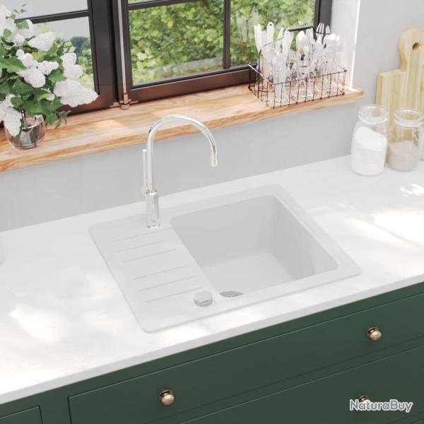 �vier de cuisine Granit Blanc
