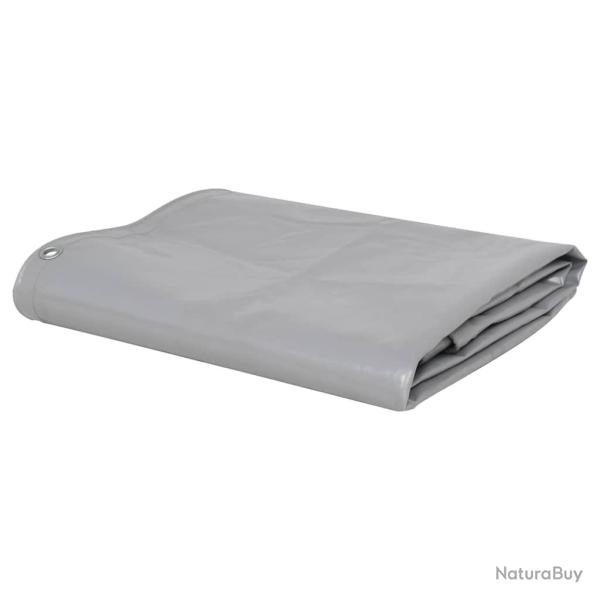 B�che 650 g / m� 1,5 x 6 m Gris