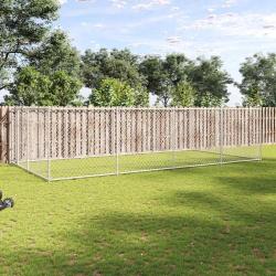 Chenil ext&eacute;rieur pour chiens 7,6 x 3,8 x 1,9 m