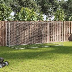 Chenil d'ext&eacute;rieur pour chiens 382x192x185 cm