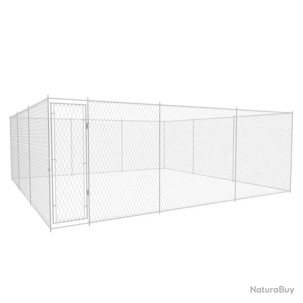 Chenil ext�rieur pour chiens Acier galvanis� 570x570x185 cm