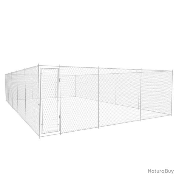 Chenil ext�rieur pour chiens Acier galvanis� 950x570x185 cm