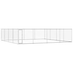 Chenil ext&eacute;rieur pour chiens Acier galvanis&eacute; 760x760x185 cm