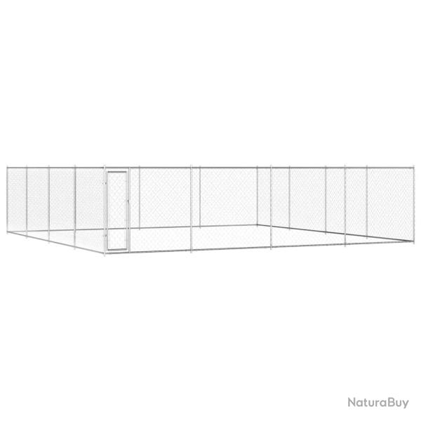 Chenil ext�rieur pour chiens Acier galvanis� 760x760x185 cm