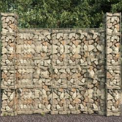 Mur en gabion avec couvercle Acier galvanis&eacute; 600 x 50 x 200 cm