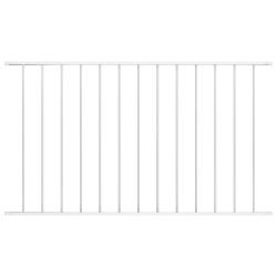 Panneau de cl&ocirc;ture Woerden en acier thermolaqu&eacute; blanc 1,7&nbsp;m x 1&nbsp;m