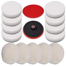 Ensemble de tampons de polissage 14 pcs 180 mm