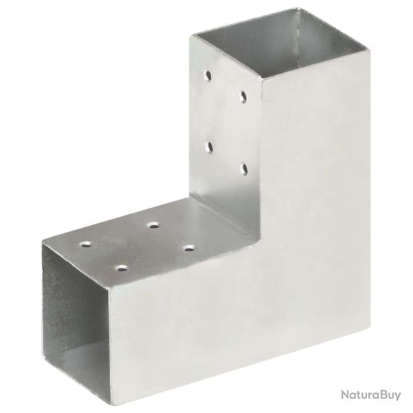 Connecteur de poteau Forme en L M�tal galvanis� 71x71 mm