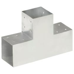 Connecteur de poteau Forme en T M&eacute;tal galvanis&eacute; 101x101 mm
