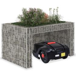 Garage tondeuse &agrave; gazon lit sur&eacute;lev&eacute; 110x80x60 cm Fil en acier