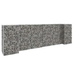 Jardini&egrave;re &agrave; gabion en H Fil d'acier 260x40x80 cm