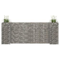 Jardini&egrave;re &agrave; gabion en H Fil d'acier 260x40x100 cm