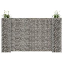 Jardini&egrave;re &agrave; gabion en H Fil d'acier 260x40x150 cm