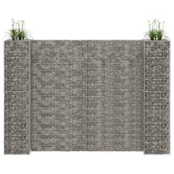 Jardini&egrave;re &agrave; gabion en H Fil d'acier 260x40x200 cm